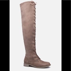 JustFab Danae lace-up boot